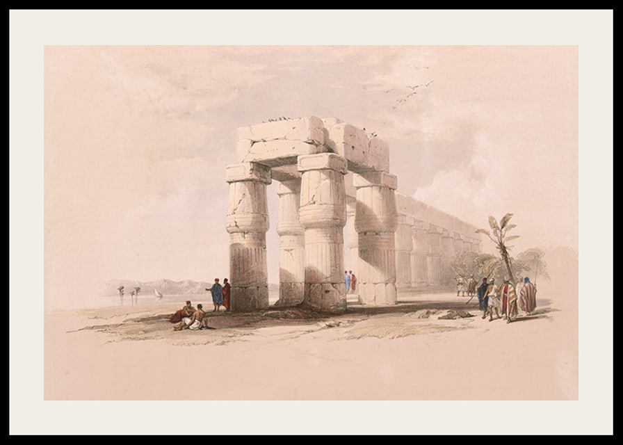 At Luxor, Thebes. Upper Egypt By David Roberts-12