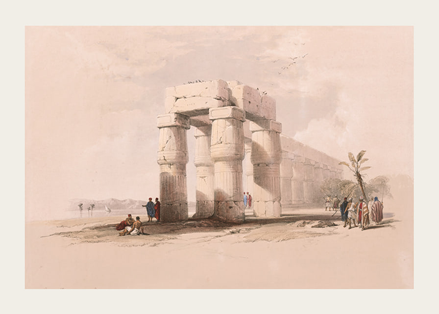 At Luxor, Thebes. Upper Egypt By David Roberts-12