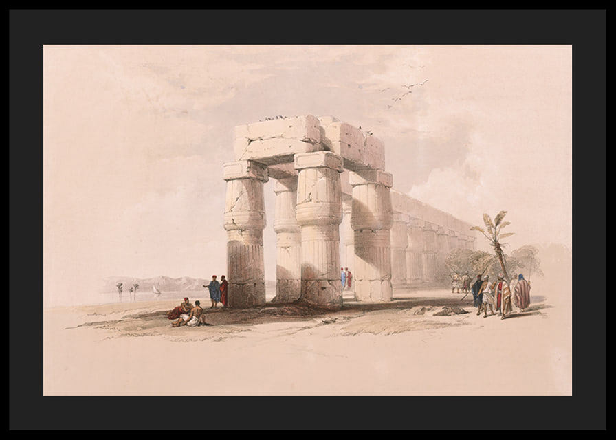 At Luxor, Thebes. Upper Egypt By David Roberts-12