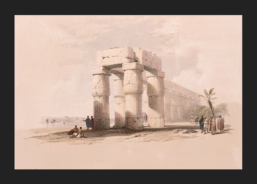 At Luxor, Thebes. Upper Egypt By David Roberts-12