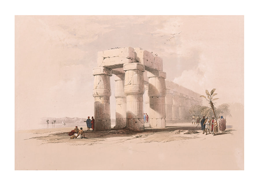 At Luxor, Thebes. Upper Egypt By David Roberts-12
