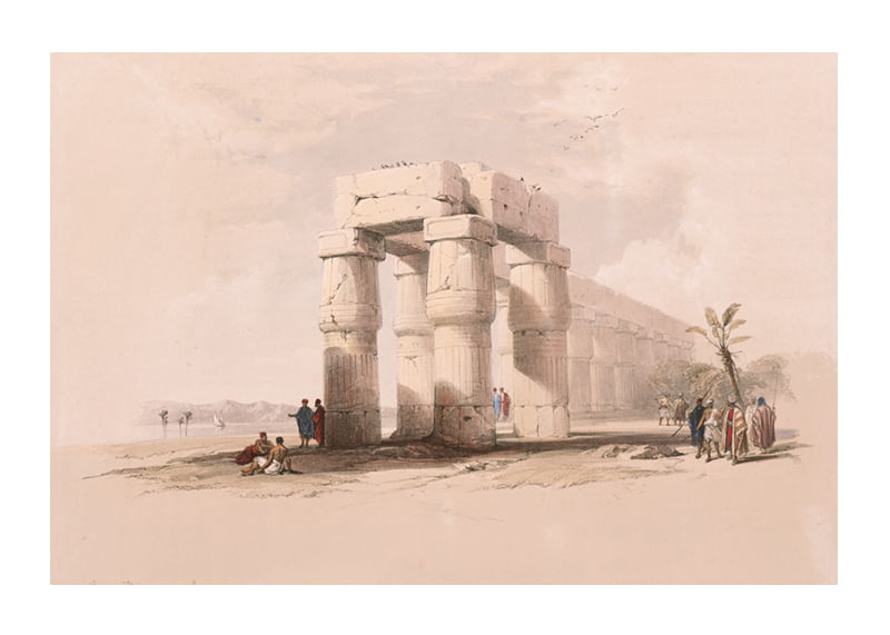 Luxorban, Thébában. Felső-Egyiptom – David Roberts-12