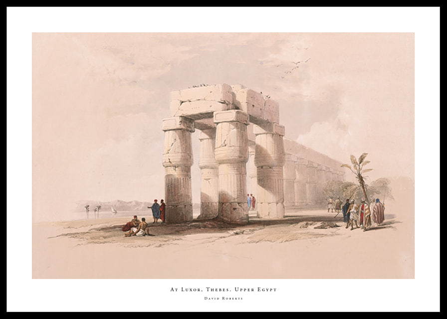 At Luxor, Thebes. Upper Egypt By David Roberts-12