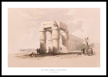 Plakatas At Luxor, Thebes. Upper Egypt By David Roberts