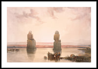 Statues Of Memnon At Thebes, During The Inundation By David Roberts-2