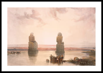 Poster Statues Of Memnon At Thebes, During The Inundation By David Roberts