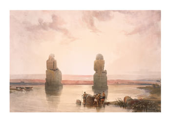 Poster Statues Of Memnon At Thebes, During The Inundation By David Roberts