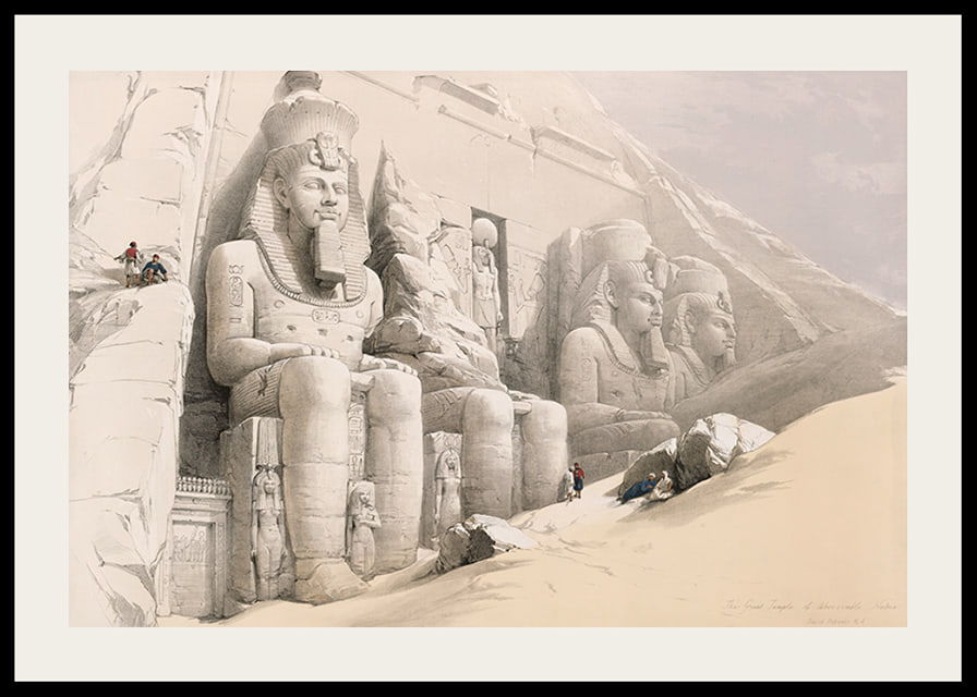 The Great Temple Of Aboo Simble. Nubia By David Roberts-12