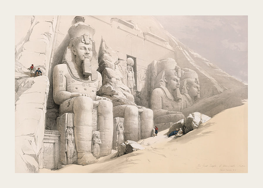 The Great Temple Of Aboo Simble. Nubia By David Roberts-12