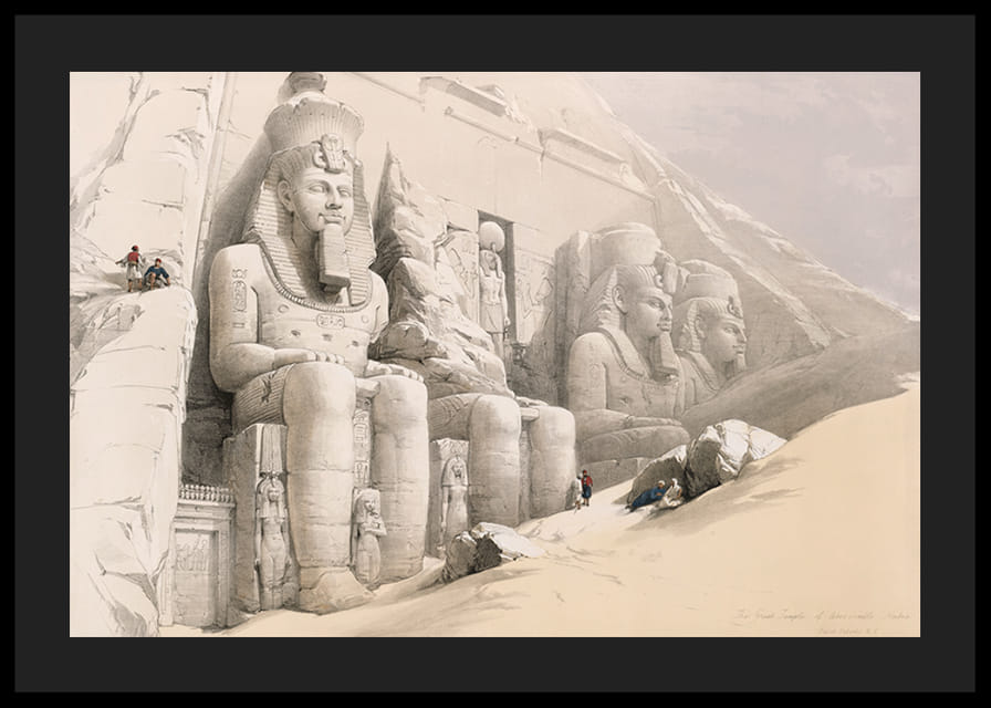 Didžioji Aboo Simble šventykla. Nubija David Roberts-12