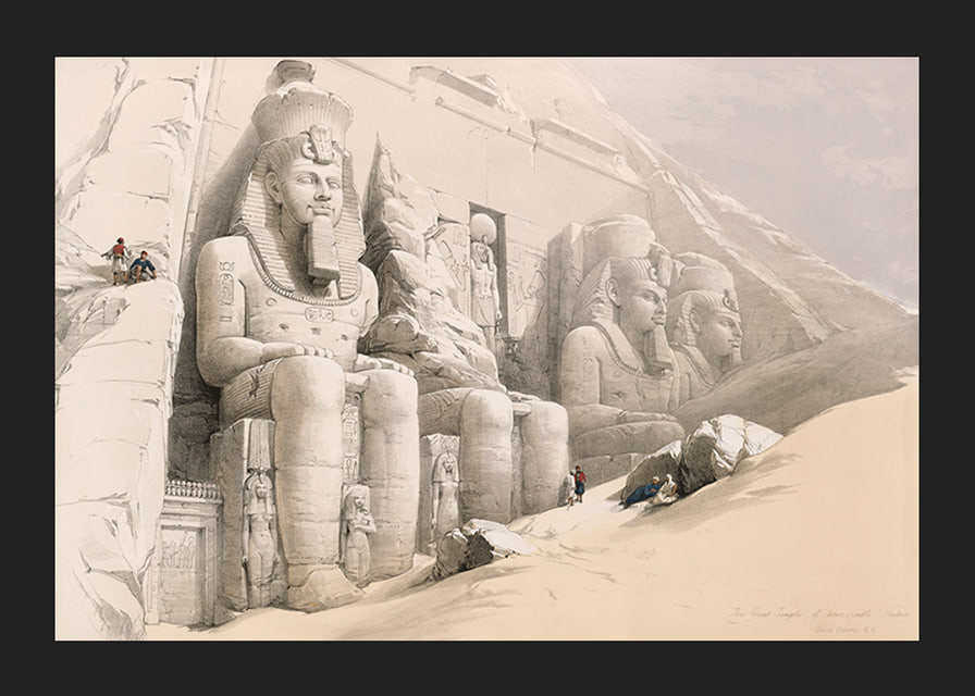 The Great Temple Of Aboo Simble. Nubia By David Roberts-12
