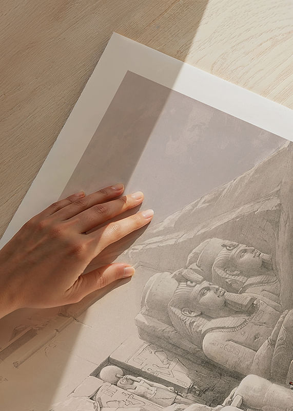 De Grote Tempel van Aboo Simble. Nubië door David Roberts-12