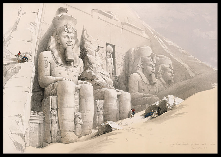 The Great Temple Of Aboo Simble. Nubia By David Roberts-12