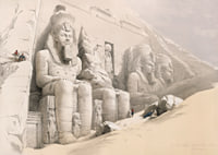 The Great Temple Of Aboo Simble. Nubia By David Roberts-9