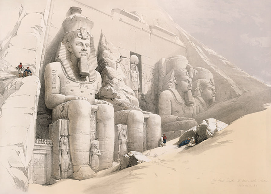 The Great Temple Of Aboo Simble. Nubia By David Roberts-12