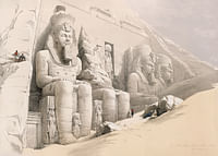 De Grote Tempel van Aboo Simble. Nubië door David Roberts-3