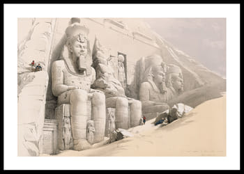 Poster The Great Temple Of Aboo Simble. Nubia By David Roberts