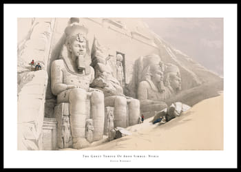 Poster The Great Temple Of Aboo Simble. Nubia By David Roberts