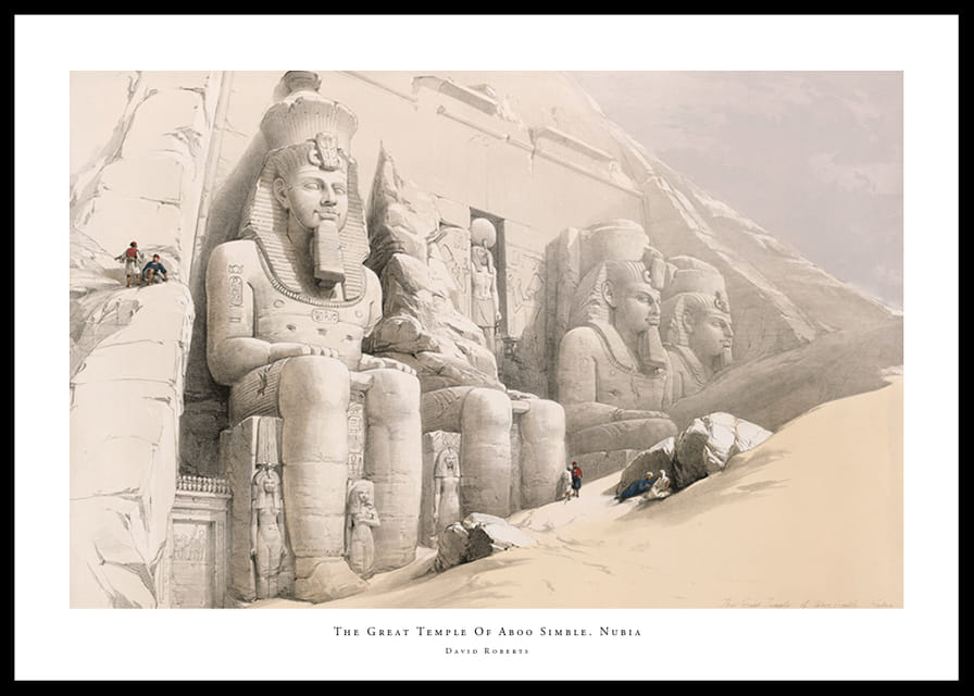 The Great Temple Of Aboo Simble. Nubia By David Roberts-12