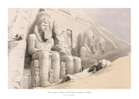 The Great Temple Of Aboo Simble. Nubia By David Roberts-1