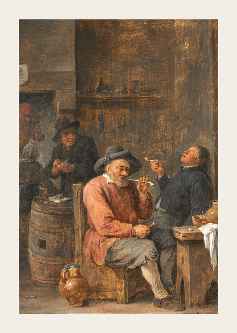 Parasztok Dohányzó Egy Fogadóban Írta: David Teniers The Younger-12