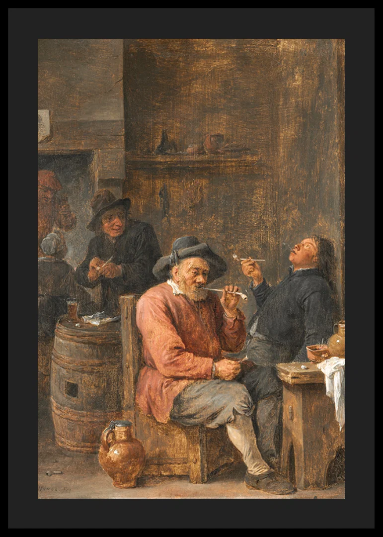 Peasants Smoking In An Inn By David Teniers The Younger-12
