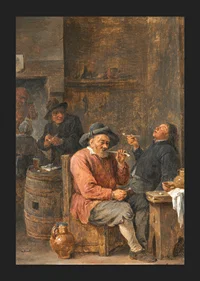 Peasants Smoking In An Inn By David Teniers The Younger-7