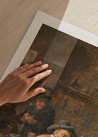 Boeren roken in een herberg door David Teniers de Jongere-5