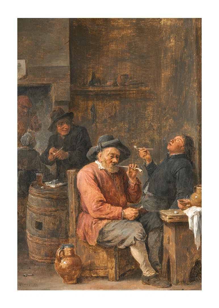 Peasants Smoking In An Inn By David Teniers The Younger-12