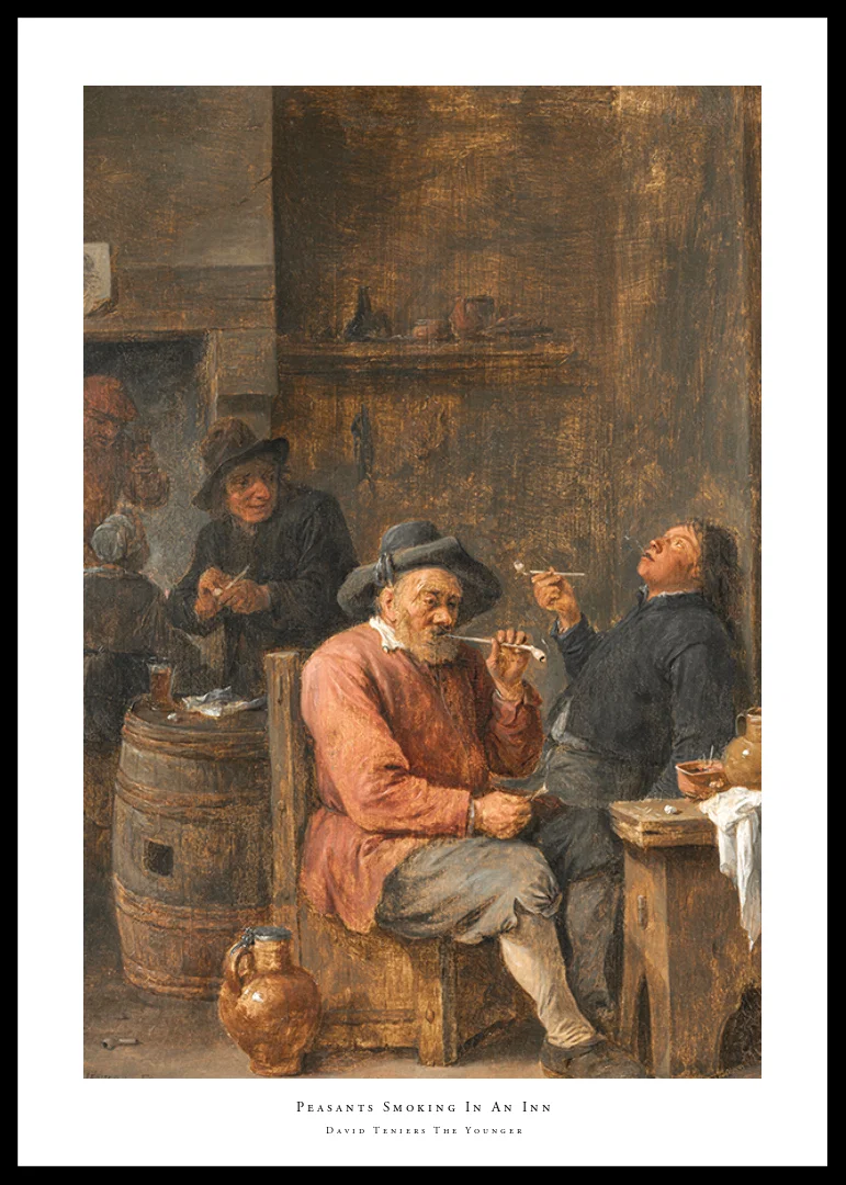 Peasants Smoking In An Inn By David Teniers The Younger-12
