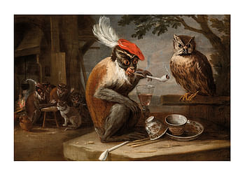 Juliste Singerie By David Teniers The Younger