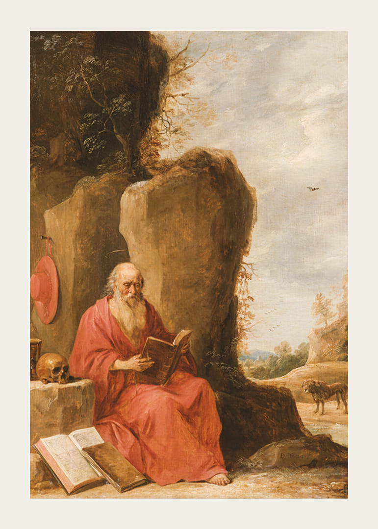 Szent Jeromos a sivatagban Írta: David Teniers The Younger-12