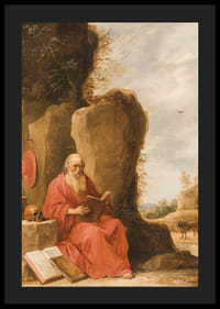 Szent Jeromos a sivatagban Írta: David Teniers The Younger-6