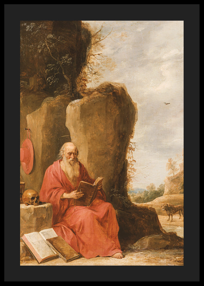 Szent Jeromos a sivatagban Írta: David Teniers The Younger-12