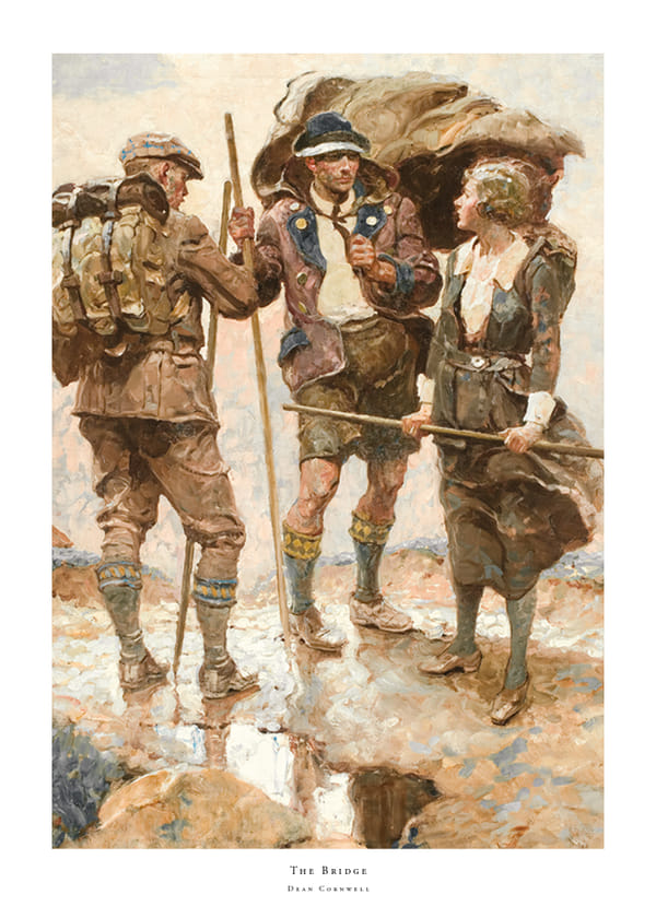 Plakatas The Bridge By Dean Cornwell