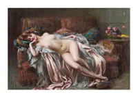 Reclining Nude with Rose by Delphin Enjolras-3