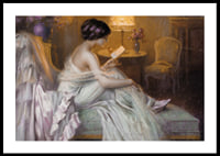 Reading At Lamp Light By Delphin Enjolras-2