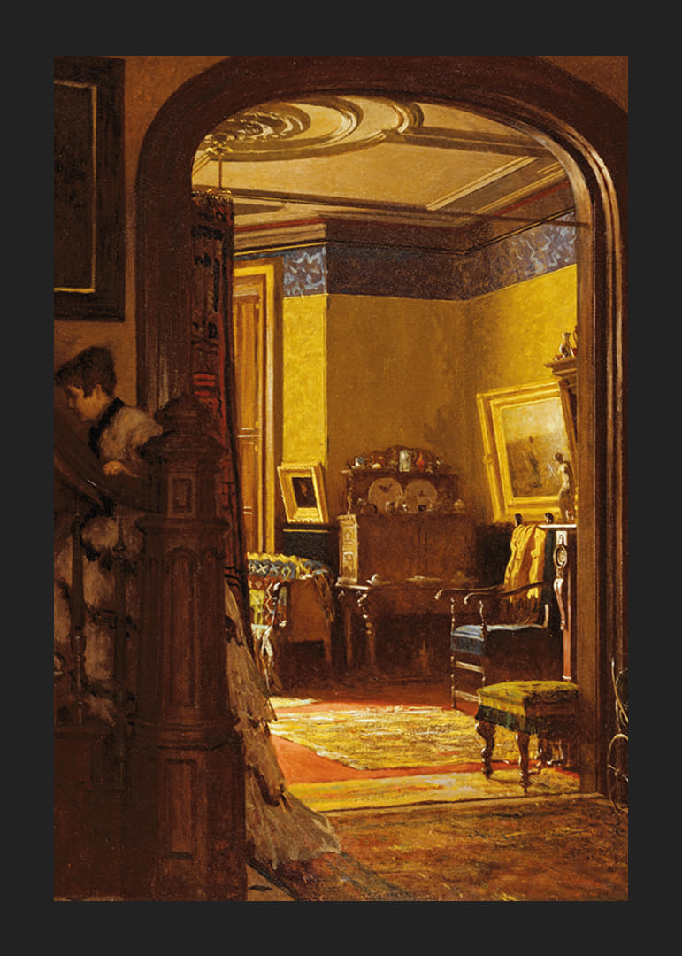 Pas à la maison par Eastman Johnson-12