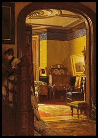 Not At Home By Eastman Johnson-8