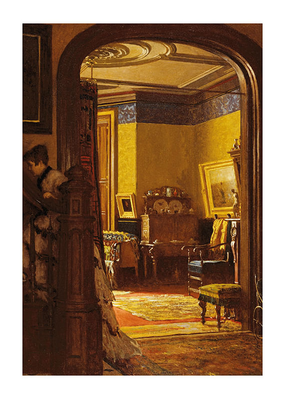 Plagát Not At Home By Eastman Johnson