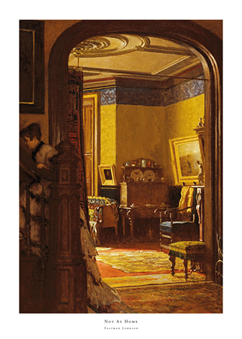Plakat Not At Home By Eastman Johnson