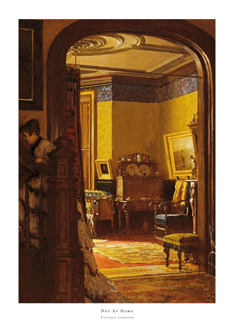 Not At Home By Eastman Johnson-12