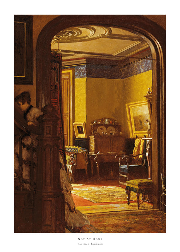 Plakatas Not At Home By Eastman Johnson