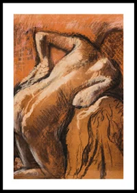 After the Bath, Woman Drying Herself by Edgar Degas-2