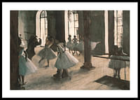 Rehearsal in the Dance Hall by Edgar Degas-0