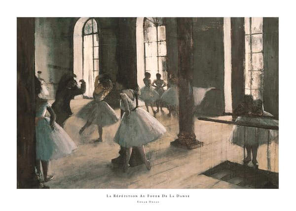 Plakatas La Répétition Au Foyer De La Danse By Edgar Degas