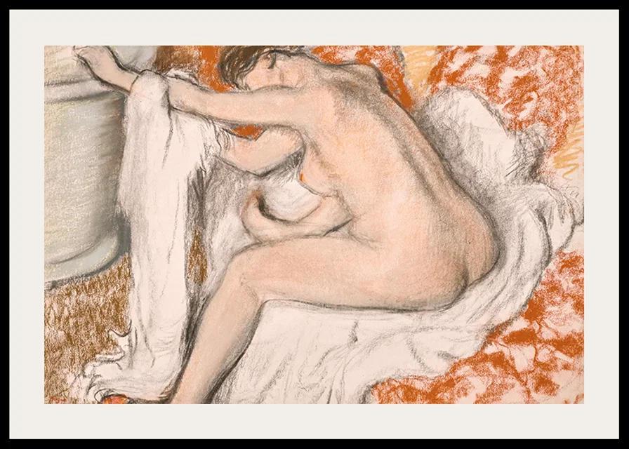 La Sortie Du Bain By Edgar Degas-12