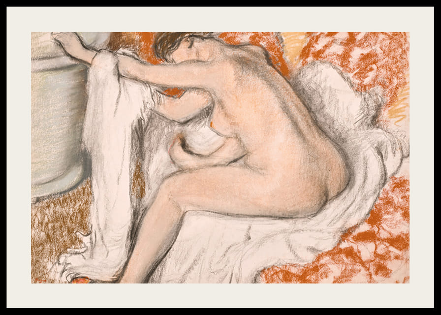 La Sortie du Bain d'Edgar Degas-12