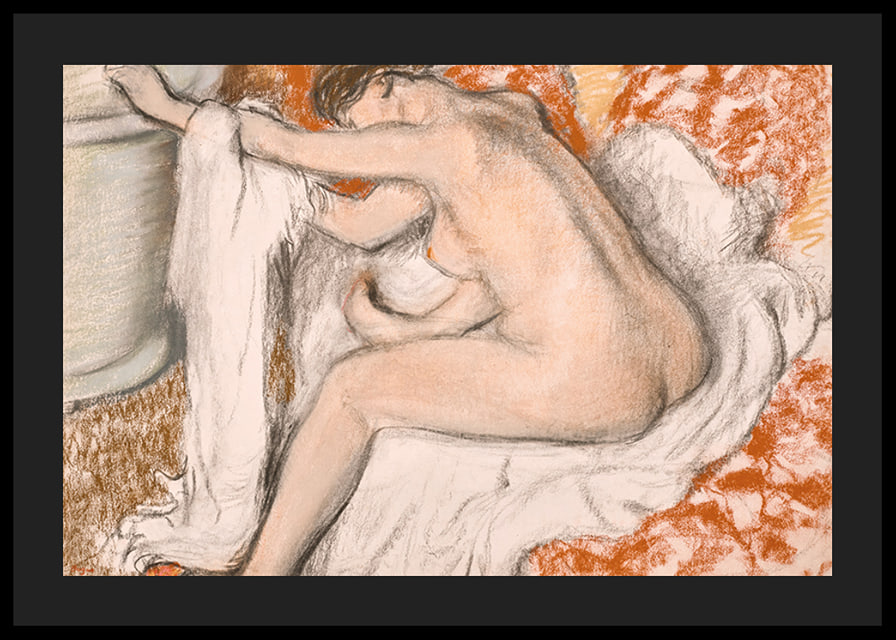 The Exit Of The Bath By Edgar Degas-12