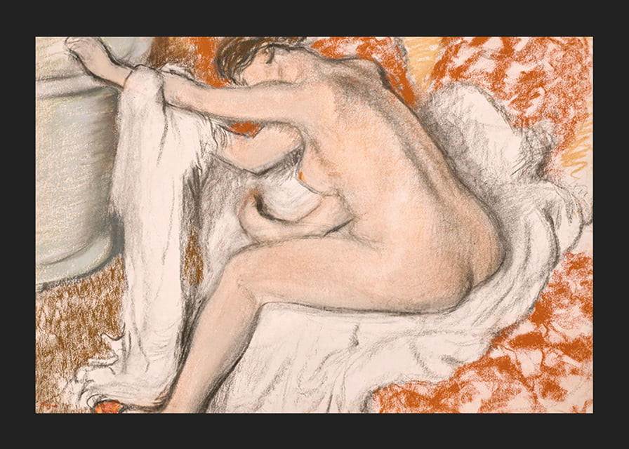 The Exit Of The Bath By Edgar Degas-12